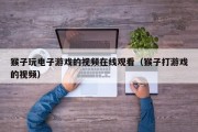 猴子玩电子游戏的视频在线观看（猴子打游戏的视频）