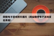 网赌电子游戏照片图片（网站赌博电子游戏背后真相）