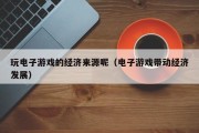 玩电子游戏的经济来源呢（电子游戏带动经济发展）