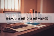 混色一九广东麻将（广东麻将一九牌型）