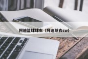 阿迪篮球球衣（阿迪球衣sw）