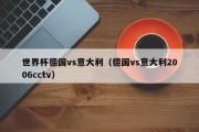 世界杯德国vs意大利（德国vs意大利2006cctv）