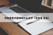 马克龙电子游戏叫什么名字（马克龙 全名）
