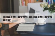 篮球背身单打教学视频（篮球背身单打教学视频教程）
