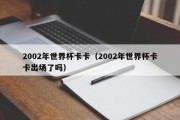 2002年世界杯卡卡（2002年世界杯卡卡出场了吗）